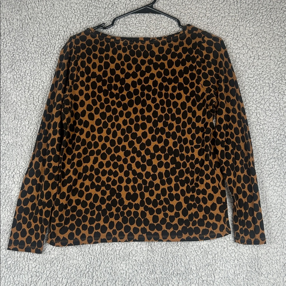 Nice!! Boden Long Sleeve Animal Print Top Women’s Size 6 - Picture 14 of 16